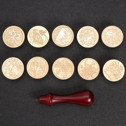 Practical Vintage DIY Seal Stamp Multi-functional Convenient Scrapbooking Photo Album Decor Sealing Wax Stamp Craft
