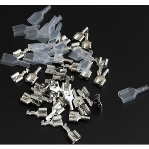 3.5 double hole cold pressed terminal plug spring copper connector insert female plug plug wire connector copper