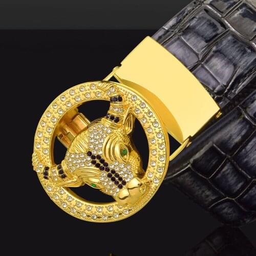 Cow Buckle Pattern Black Belt Fashion Mens And Womens Belt Belt Denim Style Cowhide Genuine Leather Western Denim Belt