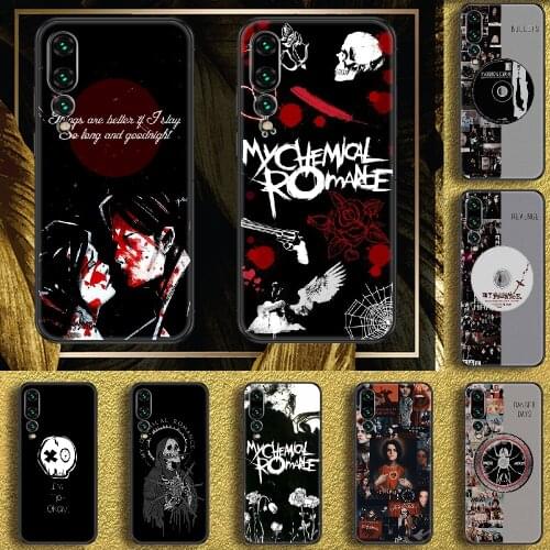 My Chemical Romance Rock Band Phone case For Huawei P Mate P10 P20 P30 P40 10 20 Smart Z Pro Lite 2019 black trend shell fashion