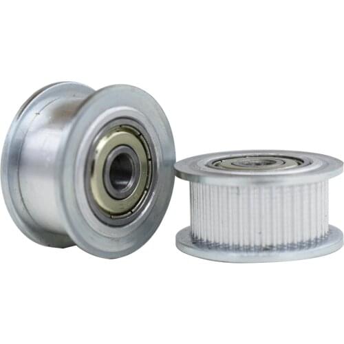 2GT 40 Teeth Synchronous Wheel Idler Pulley with Bearing 3/4/5/6/7/8/10mm Bore 7mm/11mm Width for GT2 Timing Belt