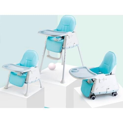 Baby High Chair Children Feeding Chair Booster Seat Safety Dining Table Adjustable Folding Multi-function Chairs For Children