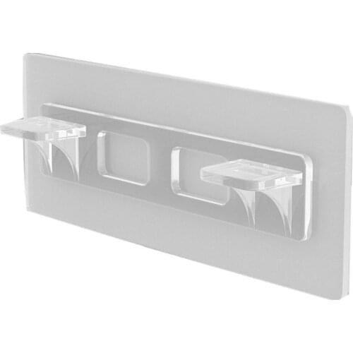 Enhanced Version Shelf Holder Shelf Support Clips Self Adhesive Pegs Closet Cabinet Shelf Punch-free Layered Partition Bracket