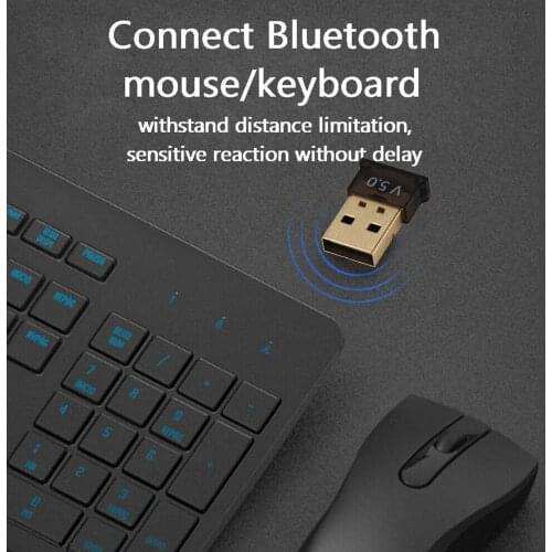 USB Bluetooth 5.0 Adapter Wireless Mini Music Receiver Music Audio Receiver Adapter Dongle Stereo Dongle Laptop Accessories K8E2