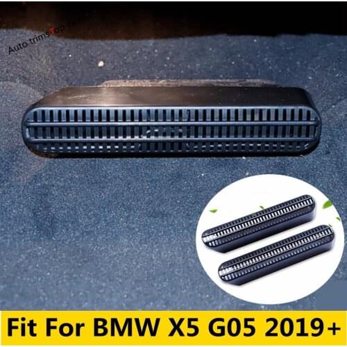 Yimaautotrims Seat Under Floor AC Air Duct Vent Anti-blocking Cover Trim Fit For BMW X5 G05 2019 2020 2021 Interior Plastic Kit