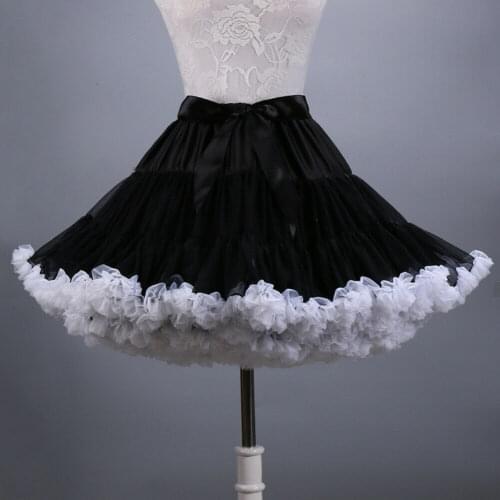 Tulle Petticoat Underskirt 40cm Tutu Skirt for Women Ballet Cosplay Puffy Skirts 2022