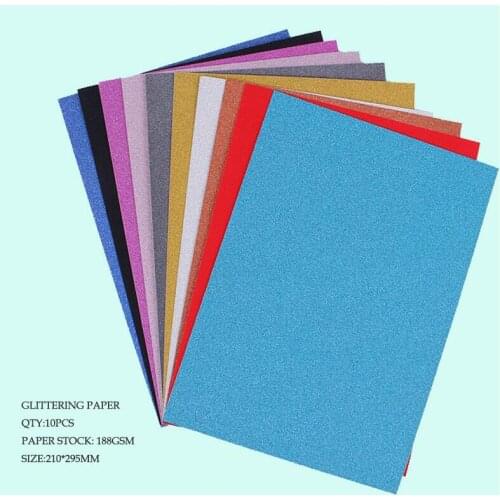 10PCS/lot Eva Gold Tape Adhesive sponge paper A4 Glitter foam paper Kindergarten cardboard manual DIY embossed paper