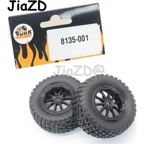 2PCS 1/10 Hamster DHK Original Factory Tire 8135-001 For 1/10 All Terrain Short Card Model Wheel Tyre RC Car Accessories
