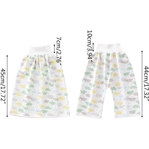 2 in 1 Comfy Children Baby Diaper Skirt Shorts Cotton Potty Training Nappy Pants 425F