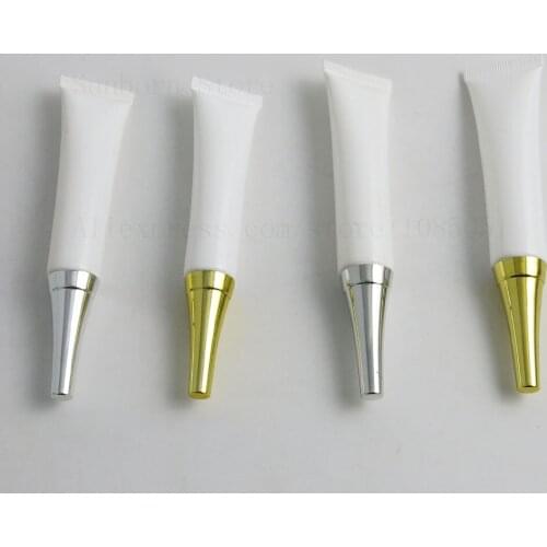30pcs 10g 15g Refillable Empty Cosmetic White Bottle Soft Tube with Cap Travel Squeeze Makeup for eye cream Container