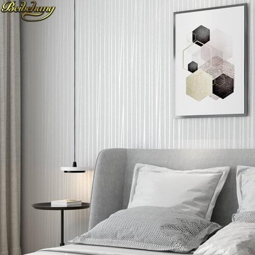 Beibehang Nonwovens 3D Stereo Wallpaper Modern Simple Living Room Sofa Bedroom TV Background Wallpaper Wave Stripes