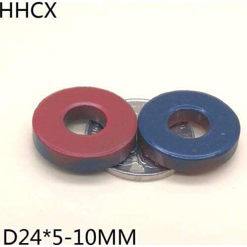 5pcs/lot Y20 Ring Ferrite Magnet 24*5 mm Hole 10mm Permanent Teaching magnet 24mm x 5mm Black Round magnet 24x5 mm 24*5-10