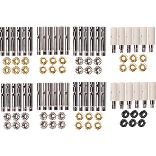 6 Pcs Tuners Tuning Pegs Machine Heads Mount Hex Hole Ratio 1/15 1/18 Gears for Guitar Instrument Parts