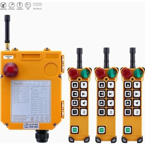 TELECRANE TELEcontrol UTING F24-8D Wireless Remote Control 3 Transmitters+1 Receiver for Hoist Crane