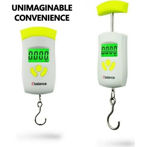 50kg Digital Scale Fishing Luggage Weighing Scale Travel Steelyard Portable Scale Electronic Hanging Hook Scale báscula colgante