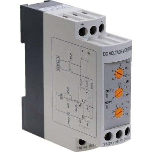 Over-Voltage Under-Voltage Protection Relay Undervoltage Protector For UPS, DC Motor,DC Cabinet, Electric control systeam