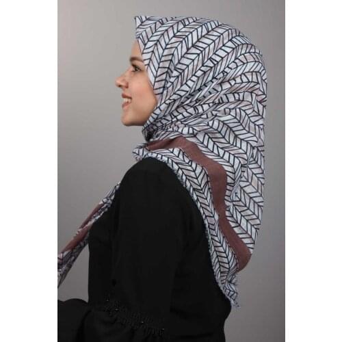 ERBİL PATTERNED LINEN FLAMLI SCARF-DESEN-02-RENK-12