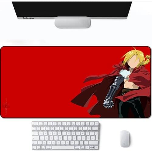 Mouse Mats Pad Fullmetal Alchemist Desk 3d Mousepad Speed Keyboard Cute Gamer Table Pads Anime Sexy Gaming Mause Girl Extended