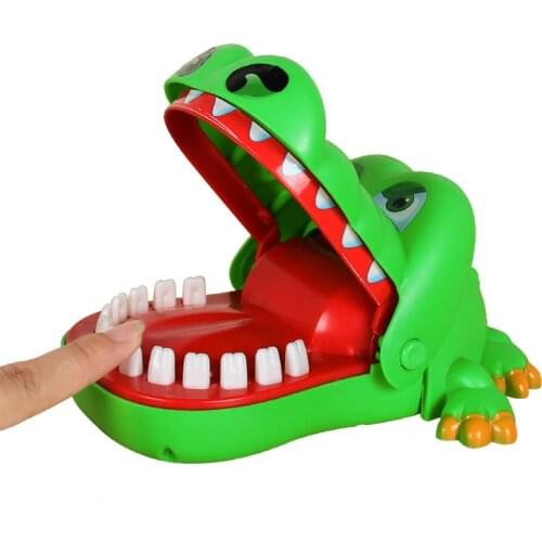 Crocodile Mouth Dentist Big mouth Crocodile Biting finger Game Funny Gift Stress Relief Gags Toys With Light & Sound Kids Gift