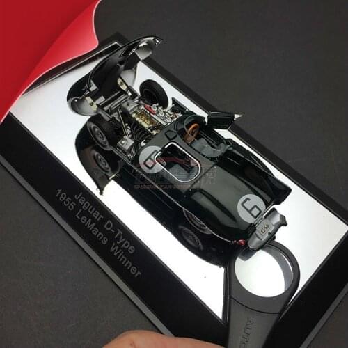 1:43 Scale Alloy Die-casting High-end Exquisite Car Model D-Type 1955 Sports Car Model Original Restored Collection Ornaments