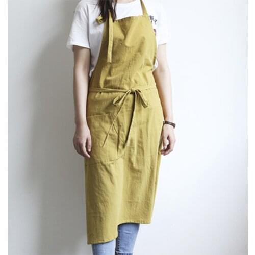 Fashion Apron for Woman Kitchen Cooking Baking Antifouling Vest Aprons Household Cleaning Accessories Working Apron with Pocket