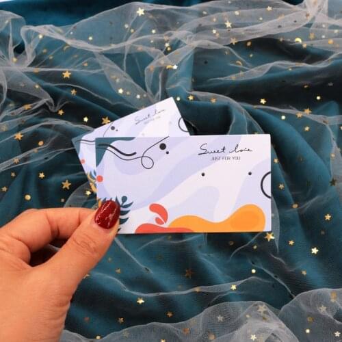 Fashion Pattern 9*5cm 100pcs/Lot Jewelry Packaging Paper Card Stud Drop Earrings Display Cards Holders Wholesale Sweet Love
