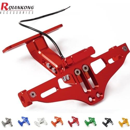 Motorcycle Alloy License Plate Brackets Holder Registration Number Plate Cover For YAMAHA FZ1 FZ6 S2 XJ6 T-Max 530 ABS XJR 1300
