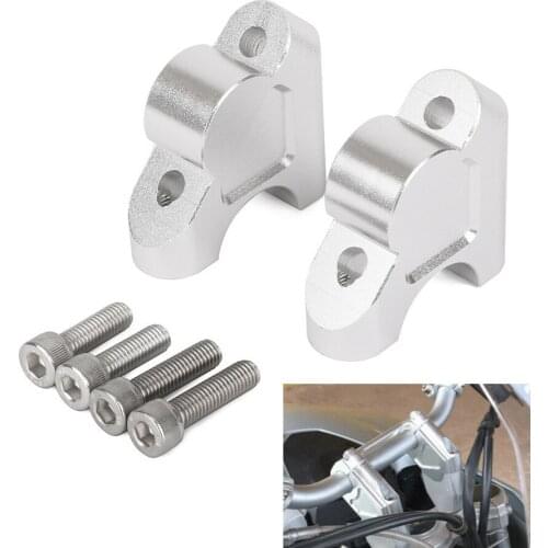 Motorcycle CNC Handlebar Risers Adjustable Bar Clamp Riser Kit Accessories for BMW R1200GS R1200LC R1200ADV 2014-2017