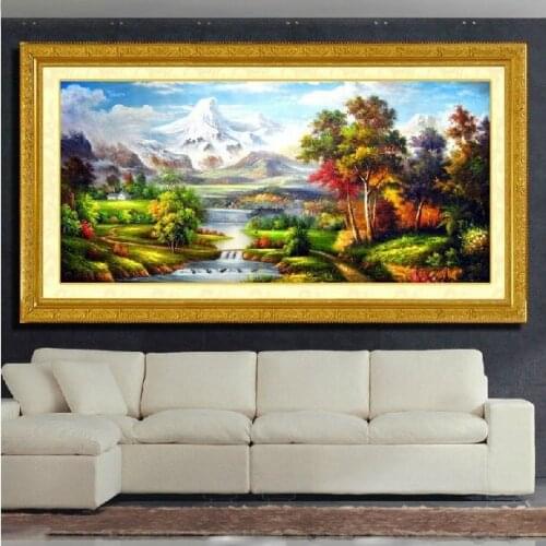 Embroidery Package Best Quality Cross Stitch Kits Unopen New Luxurious The European Countryside Flavor Free shipping