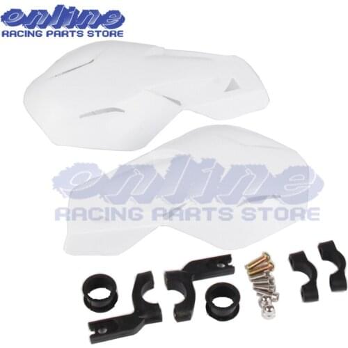 New Motorcycle Motorcross Dirt Bike Handlebar handguards Hand Guards white Fit Dirt Pit Bike Off Road With Carbon fiber