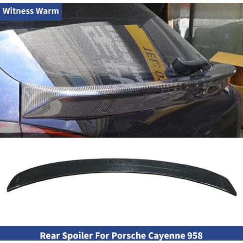 NEW Carbon fiber middle spoiler car Rear Wings Lip Spoiler for Porsche Cayenne 958.2 2015 2016 2017 car body kit