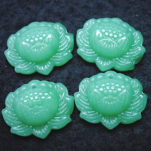 4pcs nature stone flower pendants green jade carnelian green agate stone natural gem stone pendants 30x24mm wholesale price