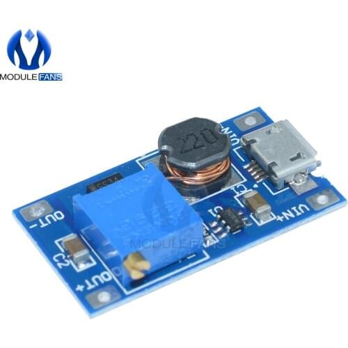 MT3608 DC-DC Adjustable Boost Board 2A Boost Plate Step Up Module With Micro USB LM2577 Replace XL6009 Diy Electronic