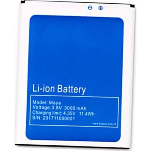 Original size replacement battery 3000mah 11.4wh 3.8v Battery For Bluboo Maya Cellphone batteries