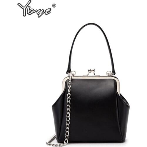 YBYT vintage small shell shoulder bags for women 2020 soft PU leather designer handbag cell phone bag chain female crossbody bag