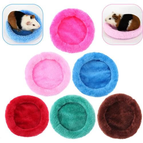 Guinea Pig Hamster House Winter Warm Animal Rabbit Squirrel Hamster Bed Washable Soft Guinea Pig Cage Accessories