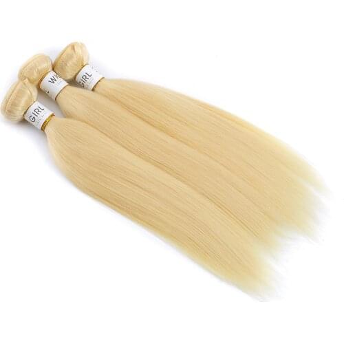 Links Hair 8- 30“ 613 Blonde Brazilian Hair 3 Bundle Straight Weave Remy Human Hair Weft 26 28 30 Inch Human Hair Bundles