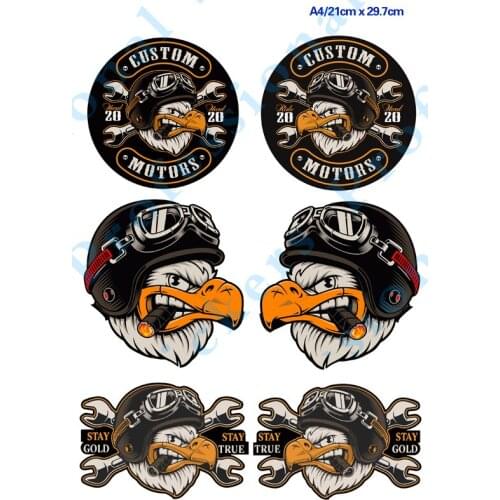 Funny Car Sticker Decal Decor Oldschool Bald Eagle Smoking A Cigar Stay True Gold Anime Motorcycle Off-road Laptop