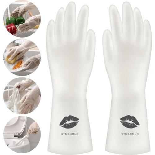 1Pair Silicone Cleaning Gloves Multifunction Magic Silicone Dish Washing Gloves For Kitchen Household Silicone Washing