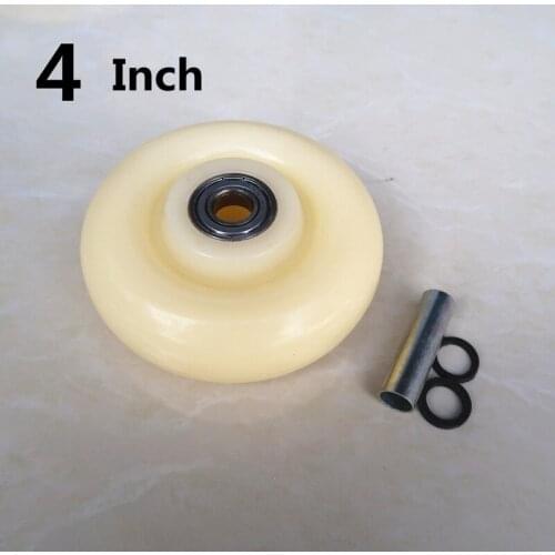4 Inch Single Wheel Medium Caster Nylon Thickened New Material Wear Resistant Flat Driver Push