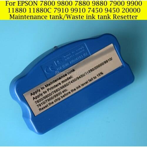 1 PC Waste Ink Tank Chip Resetter For Epson 11880 11880C 7900 9900 7880 9880 7800 9800 7450 9450 Maintenance Tank Cartridge