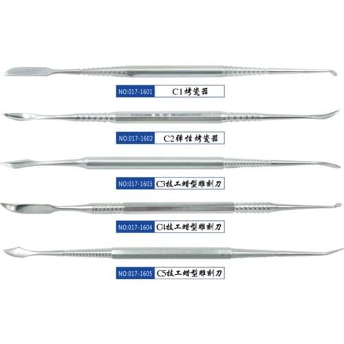 10 Pieces/lot No coating Wax Knife dental lab tools Dentist Sculpture Carving Instruments Tool Baked porcelain and Wax Carvers