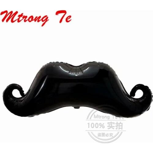 10pcs/lot Black Beard Foil Helium Balloons Gentleman Balloon Moustache Balloons for Wedding Party Decoration Kids ToyS Globos