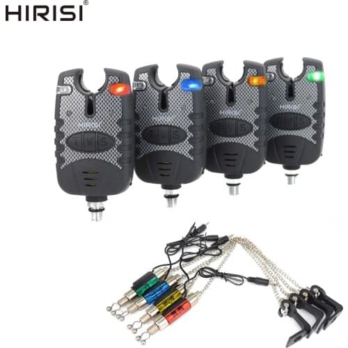 4+4 Fishing Alarm Set Electronic Bite Alarm Swingers Drop Off Indicator for Carp Fishing Equipment