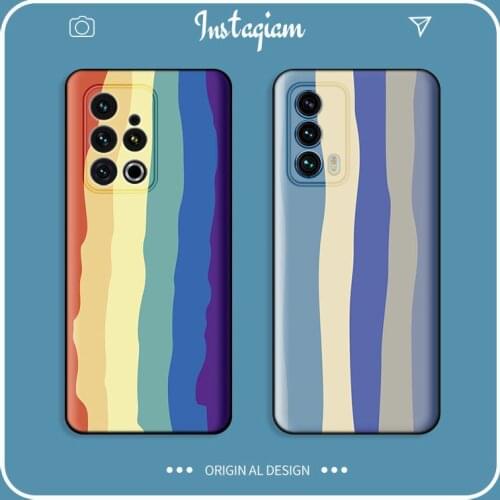 For Meizu 16Th Plus 16X 16XS 16S 17 18 Pro Case Soft Silicone fashion rainbow protective Back Cover Case For Meizu Note 9 8 X8