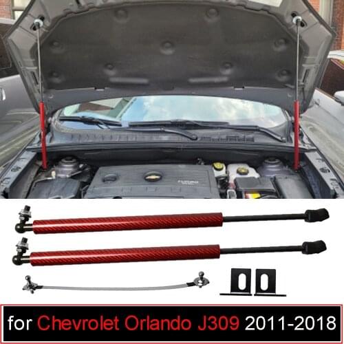 For Chevrolet Orlando J309 2011-2018 2x Front Hood Bonnet Modify Gas Struts Lift Support Shock damper