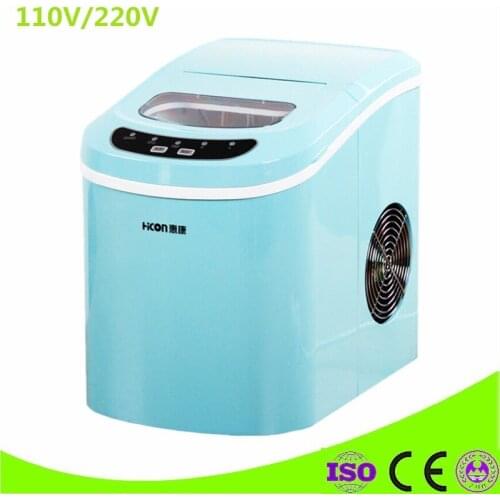 Mini 220V 95W 15KG Electric Commercial Countertop Bullet Ice Maker Machine Milk Tea Shop
