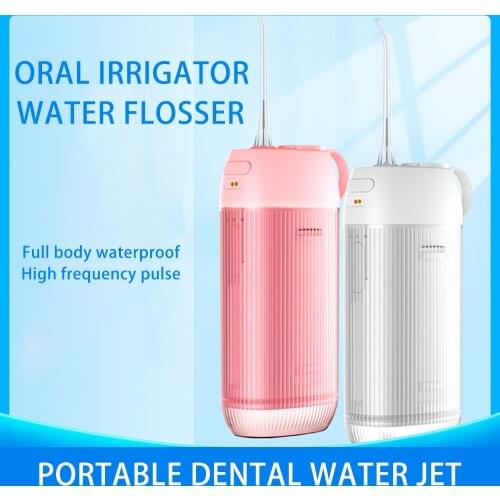 Oral Irrigator Cordless Water Flosser Teeth Cleaner Rechargable Dental Water Jet Water Tank Removeable Water Pick Teeth Cleaner