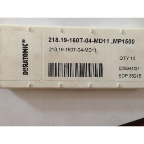 10 PCS CARBIDE INSERT 218.19-160T-04-MD11 MP1500