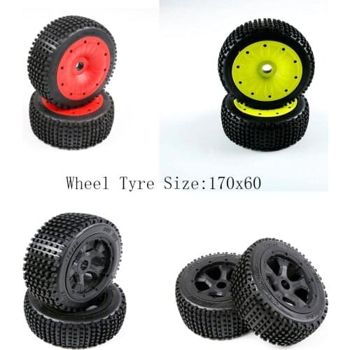 Small Nail Tyres Assembly Set for 1/5 Scale Losi 5ive T Rovan LT Kingmotor X2 Baja 4WD/SLT Truck RC CAR PARTS